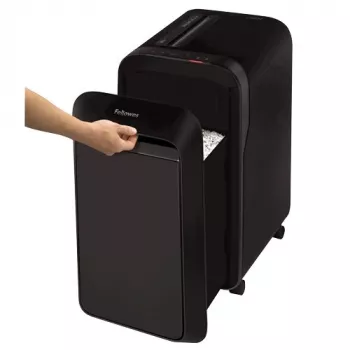 Fellowes Powershred LX221 Καταστροφέας εγγράφων μικροκοπής, 17 φύλλα, ασφάλεια P-5, δοχείο 30L, Μαύρο 5050401