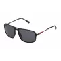 FILA ανδρικά γυαλιά ηλίου SF9329-58U28Z - ορθογώνιος ματ μαύρος σκελετός με φακούς πολυανθρακικού καπνού, προστασία UV400
