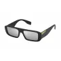 FILA ανδρικό γυαλί ηλίου SF9415540U28 - ορθογώνιος μαύρος σκελετός, γκρι φακοί, 54/17/145 mm, UV400