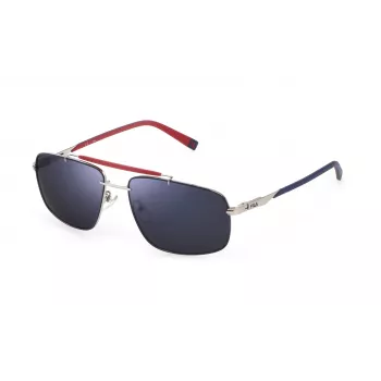 FILA SFI210V60E70B Ανδρικά Ορθογώνια Γυαλιά ηλίου Havana Ασετάτης με Καφέ Φακούς Πολυανθρακικού 60/16/145 mm