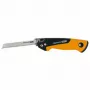 Fiskars Pro Compact Πριόνι χειρός αναδιπλούμενο, λεπίδα 160 mm, δύο λεπίδες, λαβή SoftGrip, κλείδωμα ασφαλείας