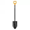 FISKARS SOLID+ XL Sharp Φτυάρι με μακρύ ατσάλινο κοντάρι, λεπίδα από χάλυβα Bor, λαβή D, 1250 mm
