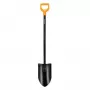 FISKARS SOLID+ XL Sharp Φτυάρι με μακρύ ατσάλινο κοντάρι, λεπίδα από χάλυβα Bor, λαβή D, 1250 mm