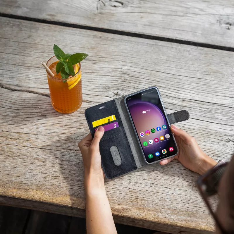 Fixed Opus Book Θήκη για Samsung Galaxy A37 5G, Τεχνητό δέρμα, Κόκκινο