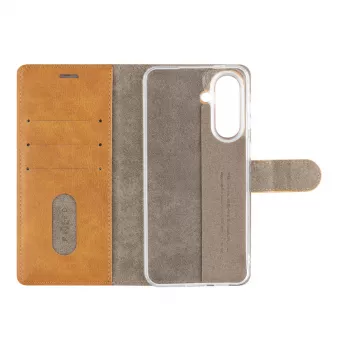 Fixed Opus Book Θήκη για Samsung Galaxy A57 5G, τεχνητό δέρμα, καφέ