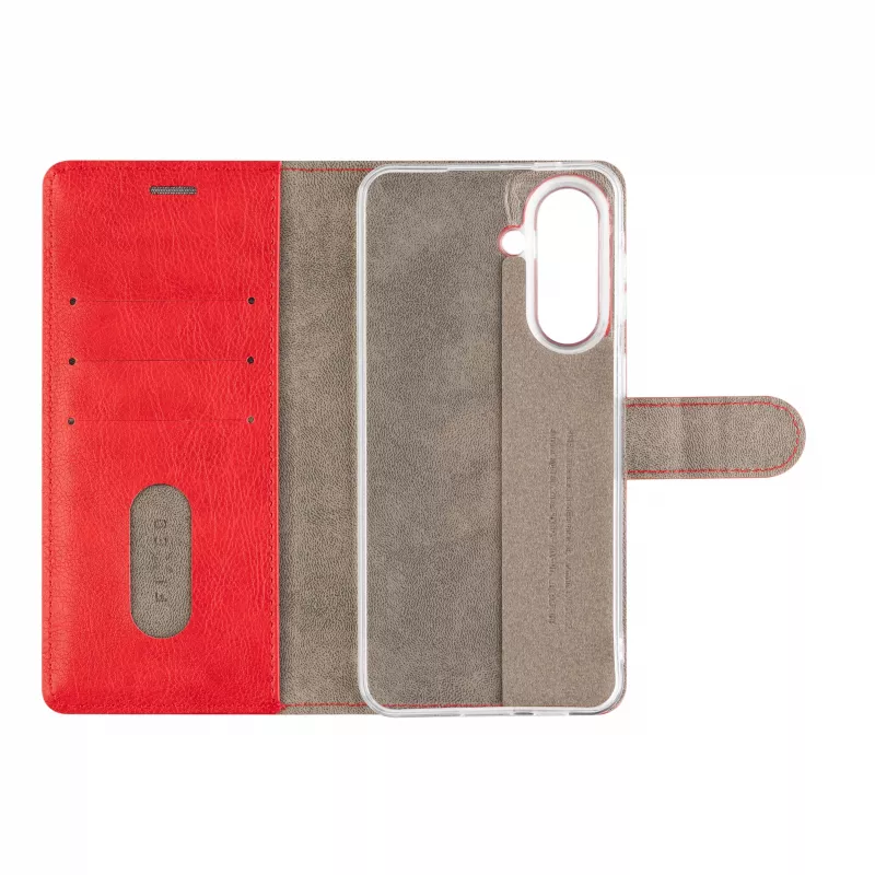 Fixed Opus Book Case για Samsung Galaxy A57 5G, τεχνητό δέρμα, κόκκινο