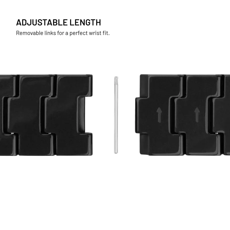 FIXED Resin Strap pro για Apple Watch 44/45/46/49, Carbon Black