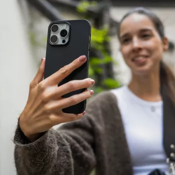 Fixed Story Πίσω κάλυμμα για Samsung Galaxy A57 5G, με λαστιχένια υφή, μαύρο