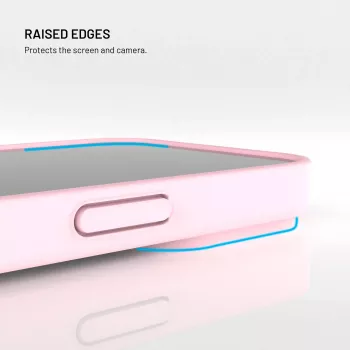 Fixed Story Θήκη πλάτης για Xiaomi 17 από καουτσούκ ροζ