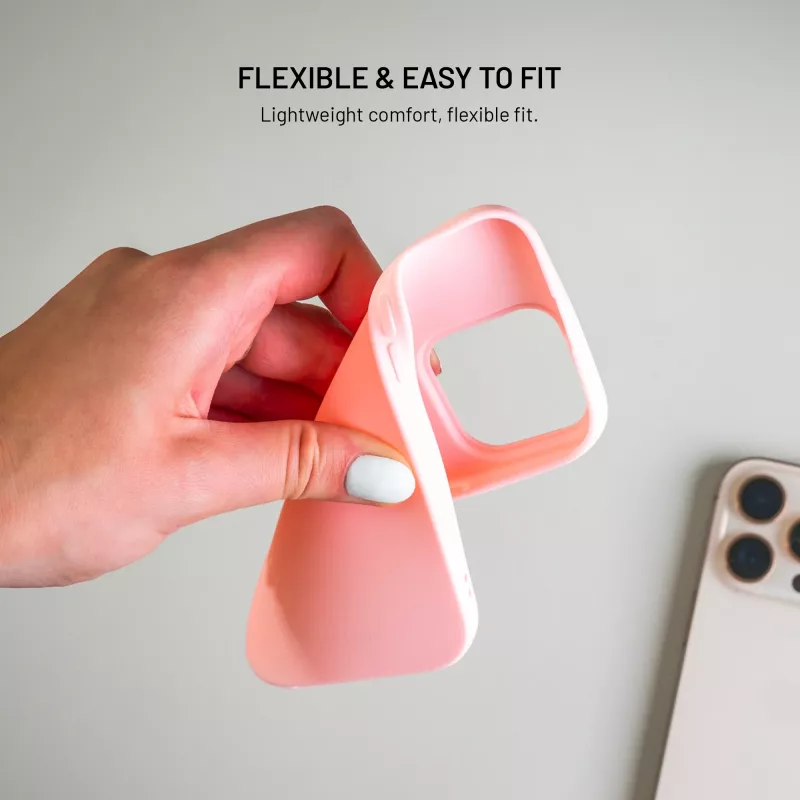 Fixed Story Θήκη πλάτης για Xiaomi 17 από καουτσούκ ροζ