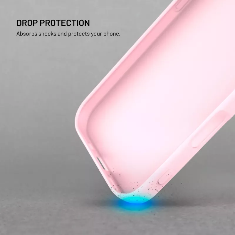 Fixed Story Θήκη πλάτης για Xiaomi 17 από καουτσούκ ροζ