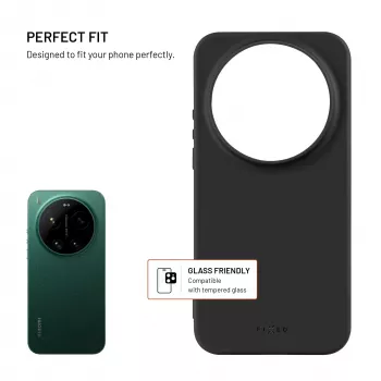 Fixed Story Θήκη πλάτης για Xiaomi 17 Ultra, από καουτσούκ, μαύρο