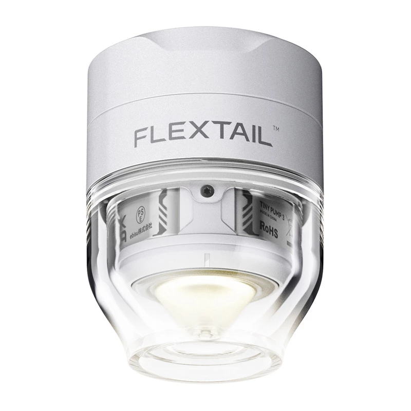 FLEXTAIL Tiny Pump 3X φορητή ηλεκτρική αντλία, LED φακός, USB-C, Λευκό