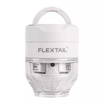 FLEXTAIL Tiny Pump 3X φορητή ηλεκτρική αντλία, LED φακός, USB-C, Λευκό
