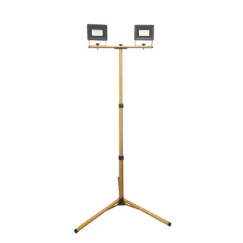 FLOODLIGHT E023E LED 2x20W 4000K IP65 Μαύρο
