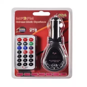 FM-Transmitter CMP05 με Τηλεχειριστήριο, Υποδοχή USB, MicroUSB, Υποδοχή Καρτών SD/TF, 87,5-108 MHz, 12V/24V, Μαύρο
