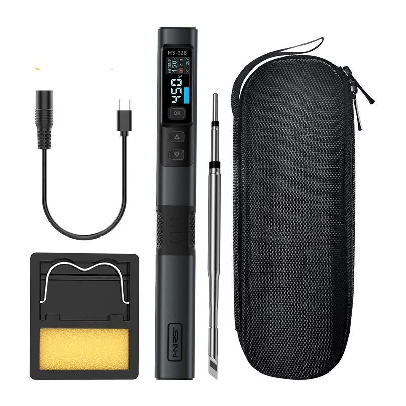 FNIRSI HS-02B 100 W Έξυπνο Κολλητήρι με USB-C PD