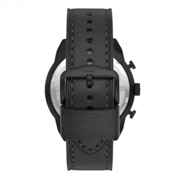 Fossil FS5874 ανδρικό ρολόι με μπλε καντράν και καφέ δερμάτινο λουράκι 42mm