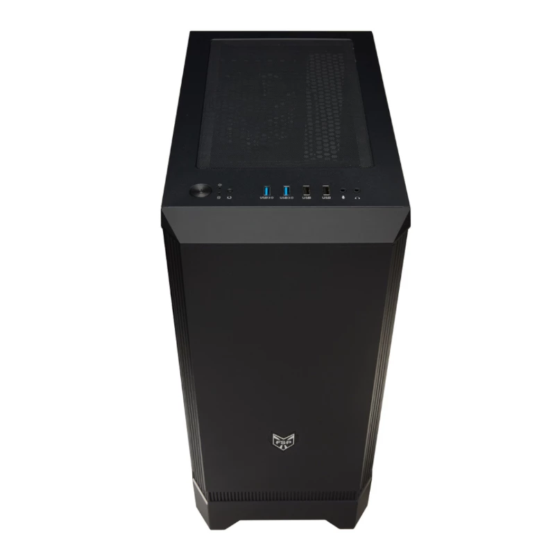 FSP CMT260 ATX Mid-Tower Gaming-Κουτί - Tempered Glass, Μαύρο