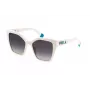 FURLA SFU686-5403GF γυναικείο ορθογώνια γυαλιά ηλίου, Havanna καφέ ασετάτ σκελετός, gradient καφέ φακοί, 54/18/140 mm