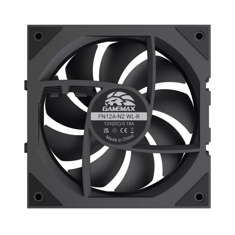 Gamemax FN12A-N2 WL-R Ανεμιστήρας Κουτιού Μαύρος