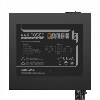 GAMEMAX MAX P650B 650W Bronze Μη Modular Τροφοδοτικό
