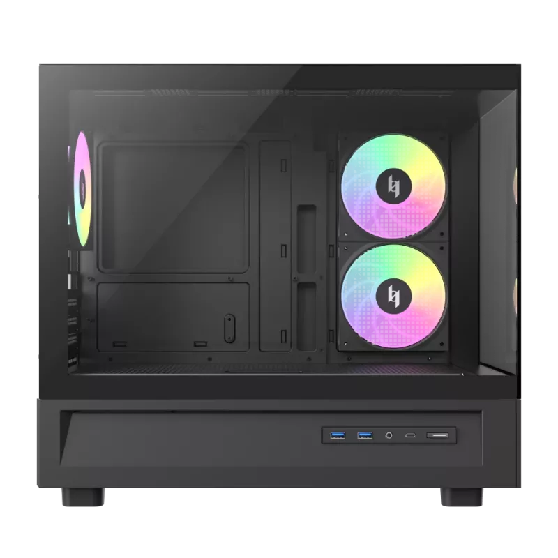 GAMEMAX NEX C31 BK Mid-Tower Κουτί Υπολογιστή, MATX/BTF, Μαύρο