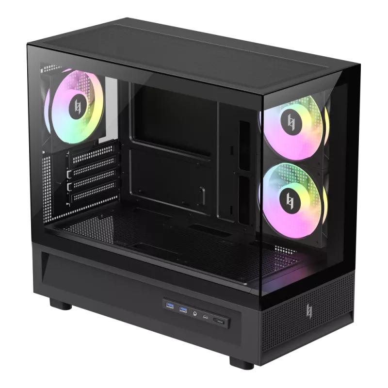 GAMEMAX NEX C31 BK Mid-Tower Κουτί Υπολογιστή, MATX/BTF, Μαύρο