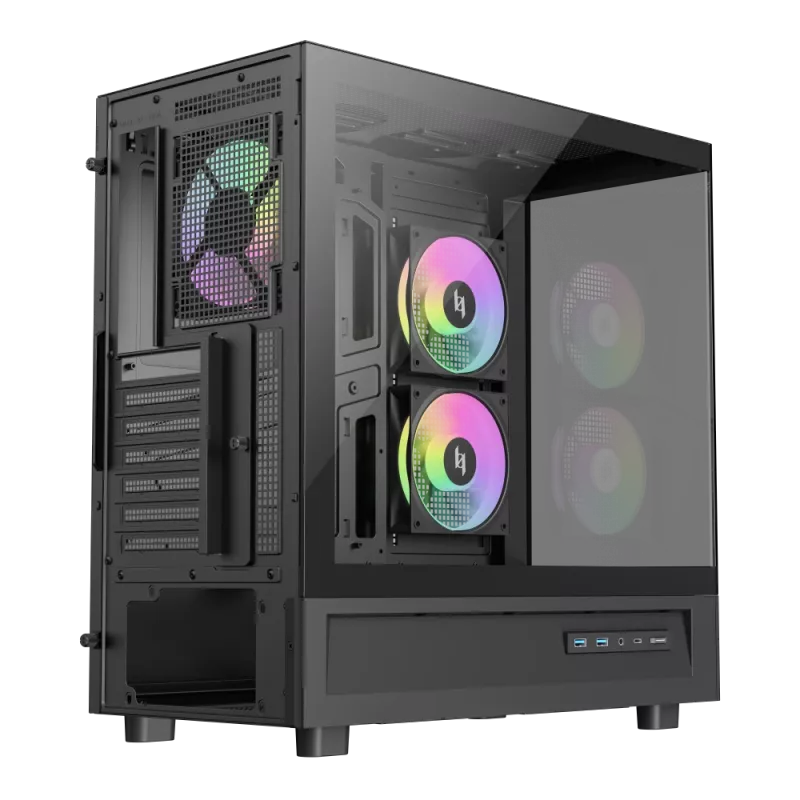 Gamemax NEX C51 BK ATX/BTF Κουτί Υπολογιστή