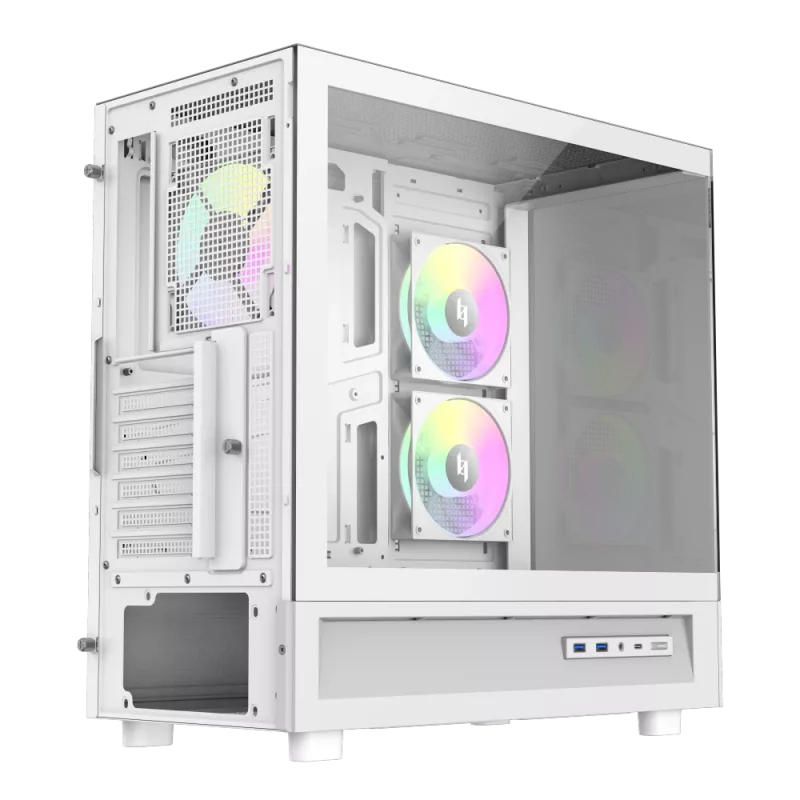 Gamemax NEX C51 WH ATX/BTF Mid Tower Κουτί Υπολογιστή Λευκό