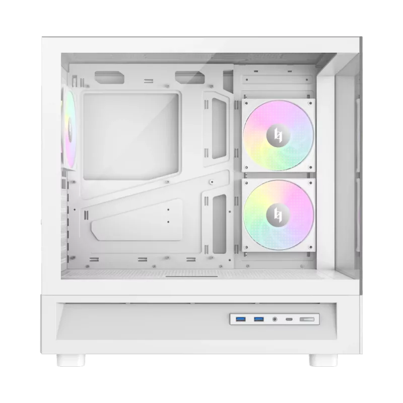 Gamemax NEX C51 WH ATX/BTF Mid Tower Κουτί Υπολογιστή Λευκό
