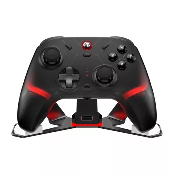 GameSir Cyclone 2 Tri-Mode Ασύρματος Χειριστήριο Gaming με Hall-Effect Μοχλούς και Σκανδάλες, Φωτισμός RGB, Προγραμματιζόμενα Πίσω Κουμπιά, 6-Άξονος Γυροσκόπιο, Μπαταρία 20h - Μαύρο