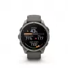 Garmin Fenix 9 – 47mm Titanium με Pebble Grey Σιλικόνης λουράκι