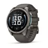 Garmin Fenix 9 – 47mm Titanium με Pebble Grey Σιλικόνης λουράκι