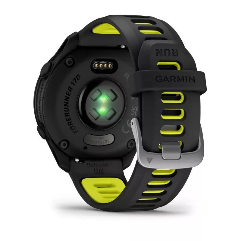 Garmin FORERUNNER 170 Μαύρο με μαύρο/κιτρινωπό λουράκι