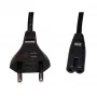 GEMBIRD Cablexpert PC-184-VDE Καλώδιο Τροφοδοσίας, C7, VDE-πιστοποιημένο, Μαύρο, 1,8 m