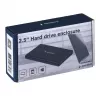 Gembird EE2-U2S-5 Εξωτερική Θήκη USB 2.0 για 2,5 ίντσες SATA HDD/SSD, Αλουμίνιο, Μαύρο