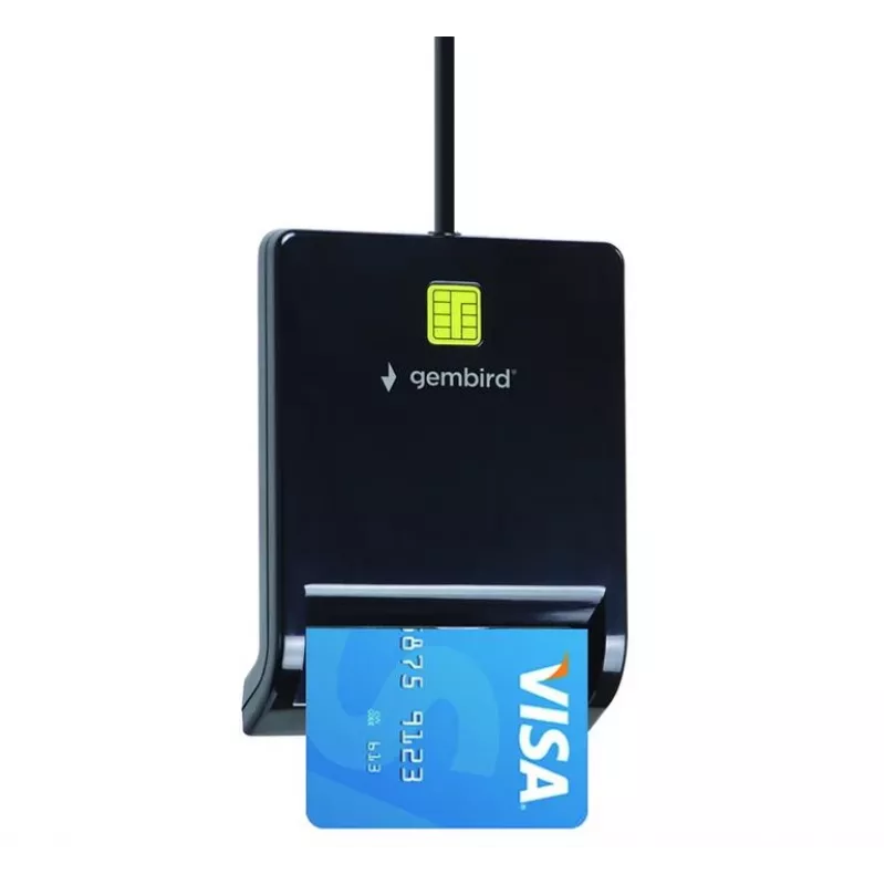 Gembird FD2-SCR Καθολικός αναγνώστης smart card USB, Μαύρο