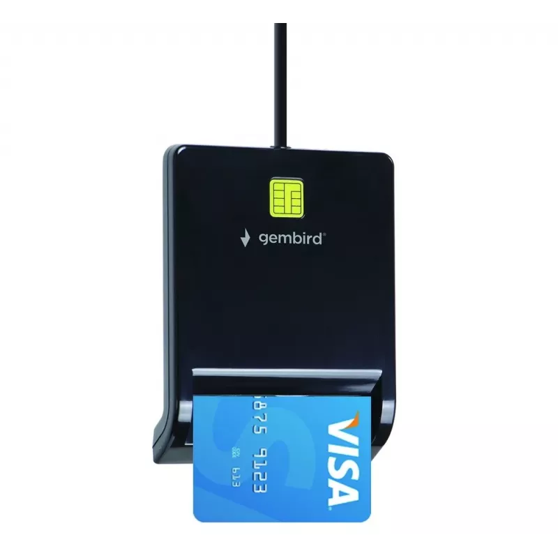 Gembird FD2-SCR Καθολικός αναγνώστης smart card USB, Μαύρο