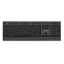 Gembird KB-MCH-06-CYRL Λεπτό ενσύρματο πληκτρολόγιο multimedia με προσαρμογέα Type-C, κυριλλική διάταξη, Μαύρο