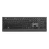 Gembird KB-MCH-06 Slim Ενσύρματο πολυμεσικό πληκτρολόγιο με προσαρμογέα Type-C, US-Layout, Μαύρο
