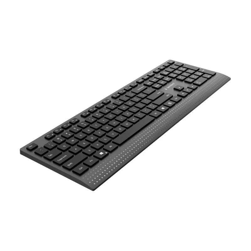 Gembird KB-MCH-06 Slim Ενσύρματο πολυμεσικό πληκτρολόγιο με προσαρμογέα Type-C, US-Layout, Μαύρο