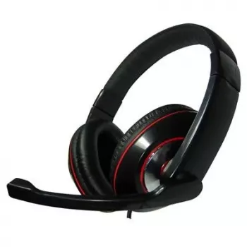 Gembird MHS-001 Στερεοφωνικό Headset με Ρύθμιση Έντασης, Ενσύρματο, Over-Ear, Μαύρο