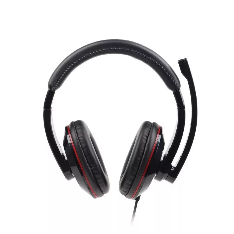 Gembird MHS-001 Στερεοφωνικό Headset με Ρύθμιση Έντασης, Ενσύρματο, Over-Ear, Μαύρο