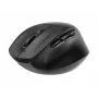 Gembird MUSW3-9B-01 Τριών Λειτουργιών Ασύρματο Εργονομικό Ποντίκι (2,4 GHz + Bluetooth + USB-C), 2400 DPI, 9 Πλήκτρα, Μαύρο