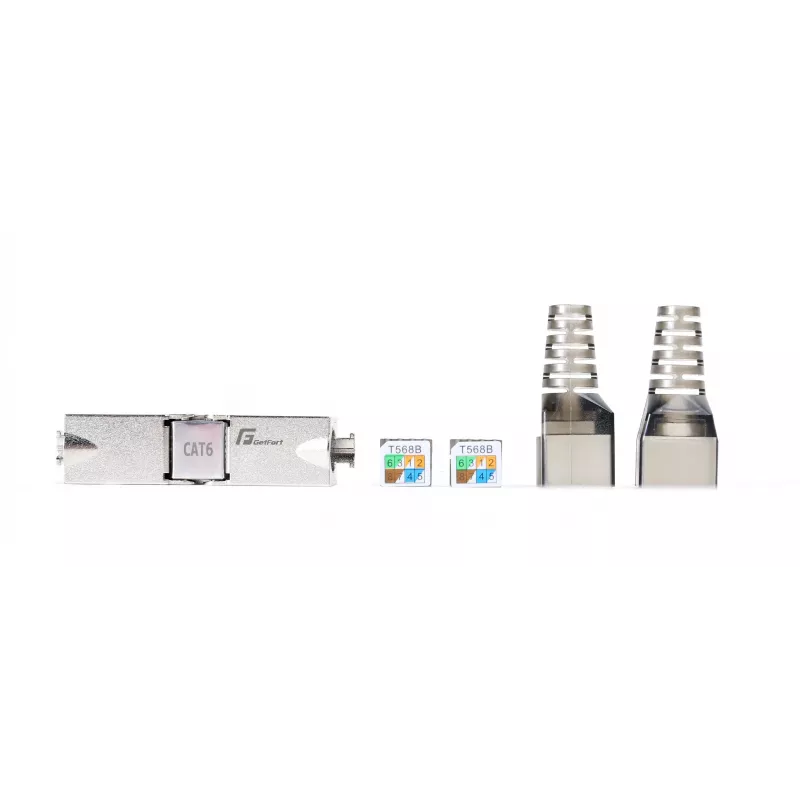 GETFORT 58459 Cat.6 UTP Tool-less RJ45 Keystone Jack, Λευκό