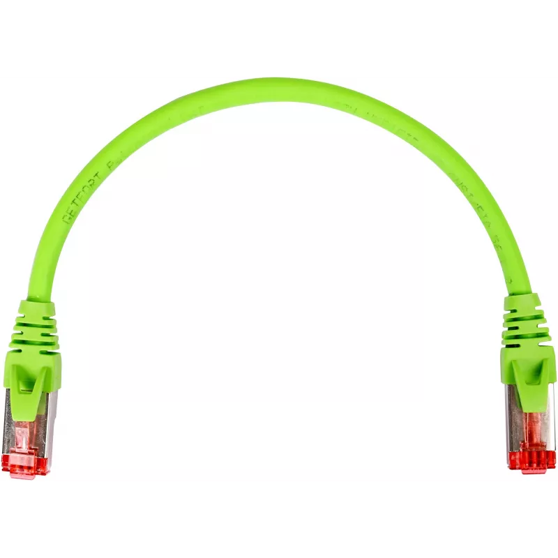 GETFORT Cat.6A S/FTP LSOH Καλώδιο Patch 0,25 m Πράσινο