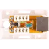 GETFORT GF-1G5EFTP θωρακισμένο επιτοίχιο RJ45 module Cat.5e, λευκό