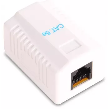 GETFORT GF-1G5EFTP θωρακισμένο επιτοίχιο RJ45 module Cat.5e, λευκό