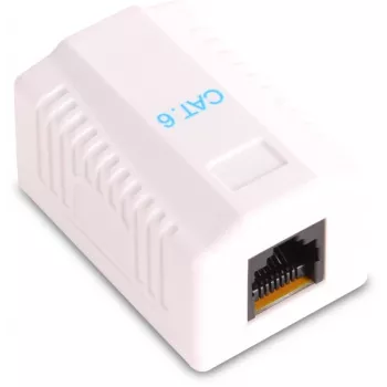 GETFORT GF-1G6FTP θωρακισμένη επιτοίχια RJ45 υποδοχή Cat.6, 1-Port, λευκό